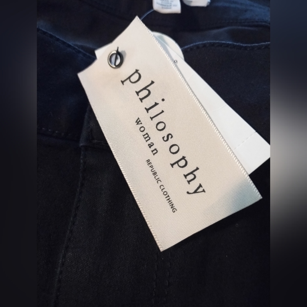 NWT Philosophy Workshop Republic Clothing Black Skinny Ankle Denim, Size… - Picture 5 of 6